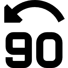 Button Jump Backward 90 Icon from Sharp Remix Set