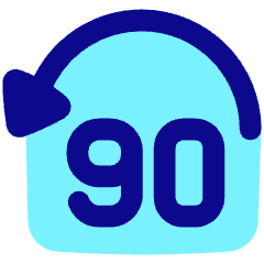 Button Jump Backward 90 Icon from Plump Pop Set