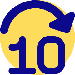 Button Jump Forward 10 Icon from Core Pop Set