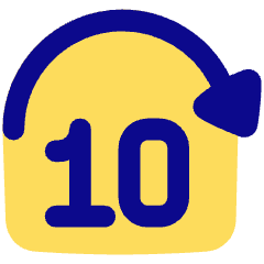 Button Jump Forward 10 Icon from Plump Pop Set