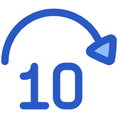 Button Jump Forward 10 Icon from Plump Duo Set