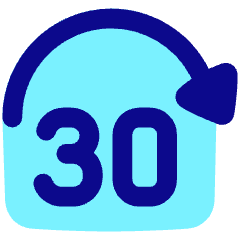 Button Jump Forward 30 Icon from Plump Pop Set