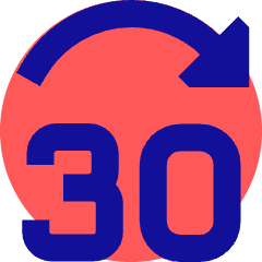 Button Jump Forward 30 Icon from Sharp Pop Set