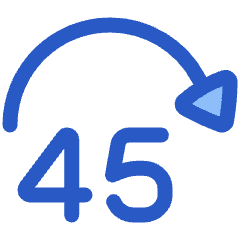 Button Jump Forward 45 Icon from Plump Duo Set