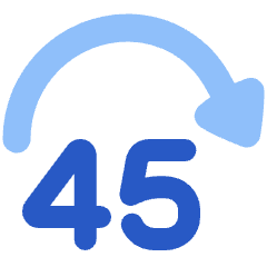 Button Jump Forward 45 Icon from Plump Flat Set