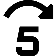 Button Jump Forward 5 Icon from Sharp Remix Set