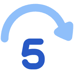 Button Jump Forward 5 Icon from Plump Flat Set