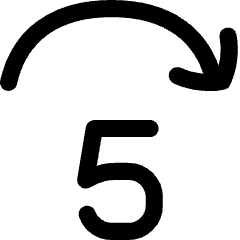 Button Jump Forward 5 Icon from Flex Line Set