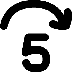 Button Jump Forward 5 Icon from Flex Solid Set