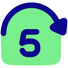Button Jump Forward 5 Icon from Plump Pop Set