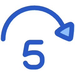 Button Jump Forward 5 Icon from Plump Duo Set