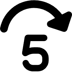 Button Jump Forward 5 Icon from Core Remix Set