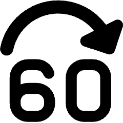 Button Jump Forward 60 Icon from Core Remix Set