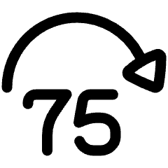 Button Jump Forward 75 Icon from Plump Line Set