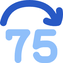 Button Jump Forward 75 Icon from Flex Flat Set