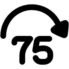 Button Jump Forward 75 Icon from Plump Remix Set