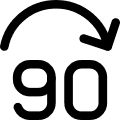 Button Jump Forward 90 Icon from Core Line Set