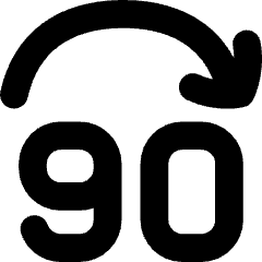 Button Jump Forward 90 Icon from Flex Solid Set