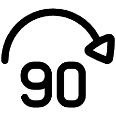 Button Jump Forward 90 Icon from Plump Line Set