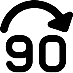 Button Jump Forward 90 Icon from Core Remix Set