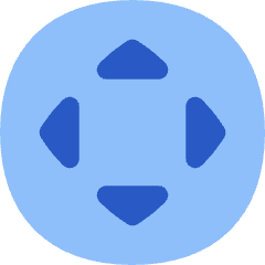 Button Move Circle Icon from Flex Flat Set