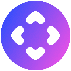 Button Move Circle Icon from Plump Gradient Set
