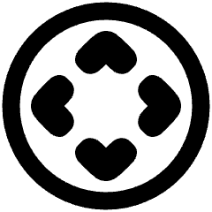 Button Move Circle Icon from Plump Remix Set