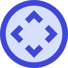 Button Move Circle Icon from Sharp Duo Set