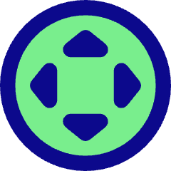 Button Move Circle Icon from Core Pop Set