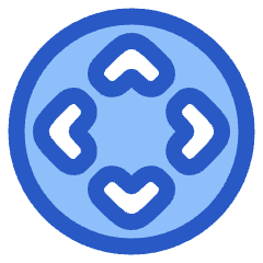 Button Move Circle Icon from Plump Duo Set
