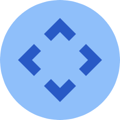 Button Move Circle Icon from Sharp Flat Set