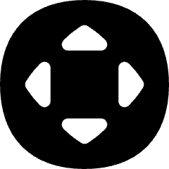 Button Move Circle Icon from Flex Solid Set
