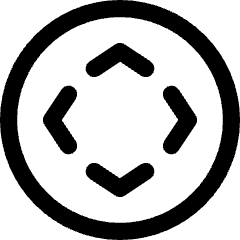 Button Move Circle Icon from Core Line Set