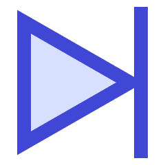 Button Next Icon from Sharp Duo Set