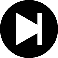 Button Next Circle Icon from Sharp Solid Set