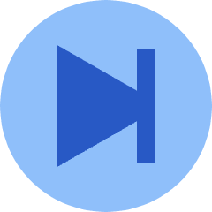 Button Next Circle Icon from Sharp Flat Set