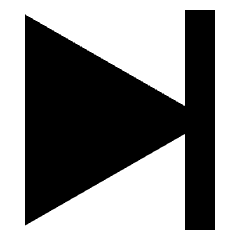 Button Next Icon from Sharp Solid Set