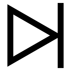 Button Next Icon from Sharp Line Set