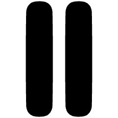 Button Pause 1 Icon from Plump Solid Set