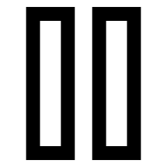 Button Pause 2 Icon from Sharp Line Set