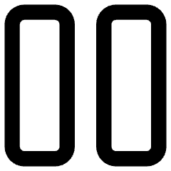 Button Pause 2 Icon from Core Remix Set