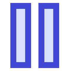 Button Pause 2 Icon from Sharp Duo Set