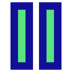 Button Pause 2 Icon from Sharp Pop Set