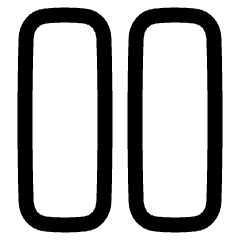 Button Pause 2 Icon from Plump Line Set