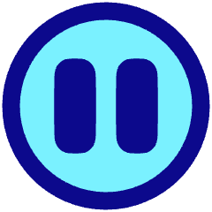 Button Pause Circle Icon from Plump Pop Set