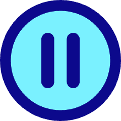 Button Pause Circle Icon from Core Pop Set