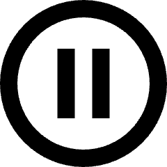 Button Pause Circle Icon from Sharp Remix Set