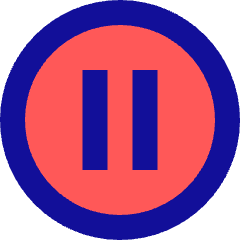 Button Pause Circle Icon from Sharp Pop Set