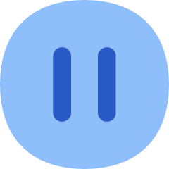 Button Pause Circle Icon from Flex Flat Set