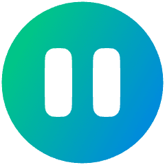 Button Pause Circle Icon from Plump Gradient Set